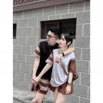 Bộ Cộc Tay Burberry Hotrend Nam Nữ BBR Bản Basic Chất Liệu Cotton